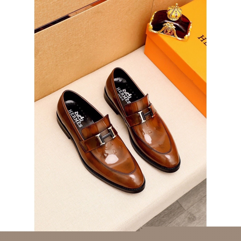 H**mes leather shoes